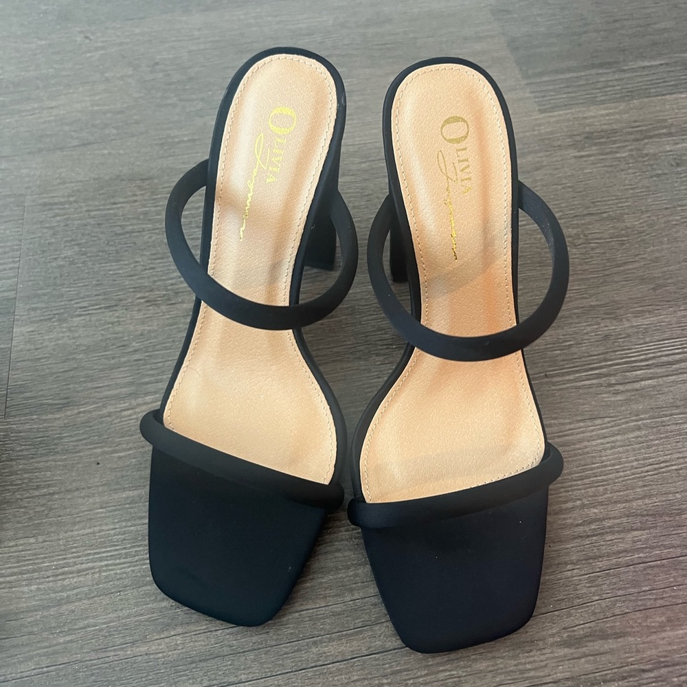 Black Block Heels